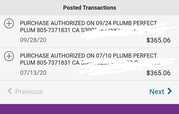 Double charged for a service in July. Still trying to get my money back from the fraudulent September business charge