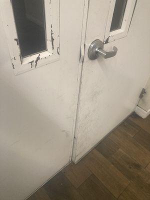 Door does not close all the way; has not been fixed for week