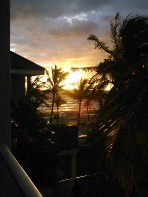 The view from my room of the Atlantic Ocean.