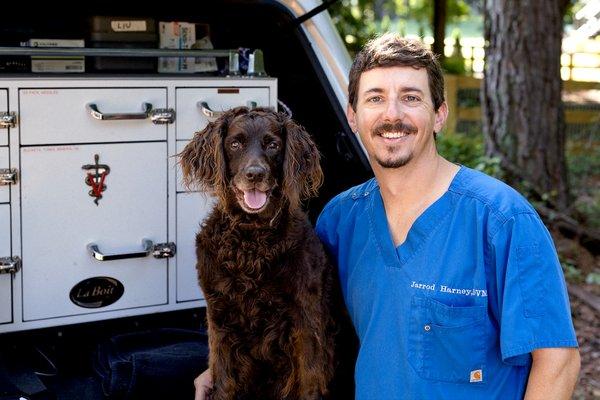 Dr. Jarrod Harney, owner of Harney Veterinary Services, LLC