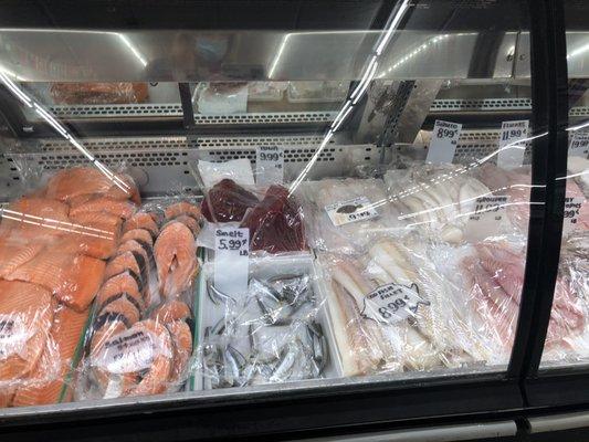 Fresh fish counter