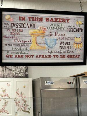 What their bakery believes in