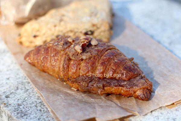 Pecan Croissant ($6) - delicious! The sourdough croissant flavor is excellent.