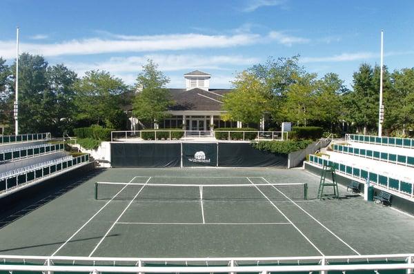 Our tennis facilities offer 8 Har-Tru Hydro Courts  & a center court stadium