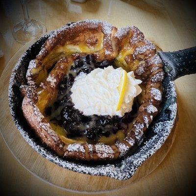 Blueberry and Lemon Dutch Baby.