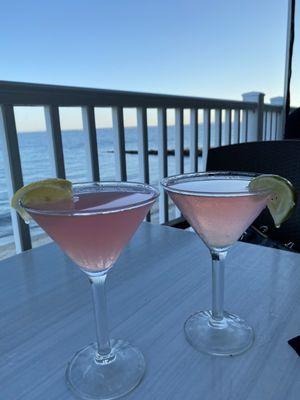 Raspberry Lemon-drop Martini & Cosmo