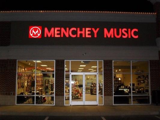 Menchey Music's Reading, PA storefront.