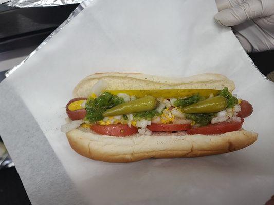 Chicago dog.