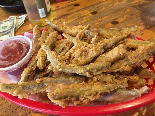 Fried smelt appetizer. Very good.