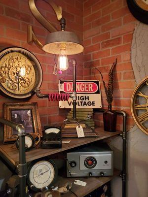 Custom crafted Steampunk lamps