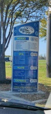 Water works current pricing.