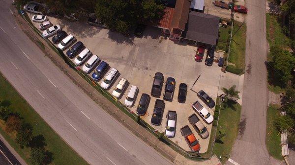 Picture of our car lot.