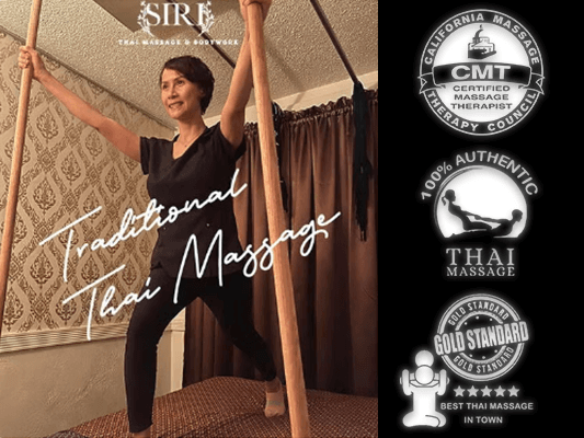 Siri Thai Massage. 

CMT certified and approved. 

100% Authentic Thai Massage

Gold Standard: Best Thai Massage in town.