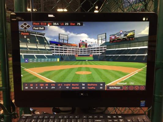 You can hit the ball and see where on the field it will go. I am a big Red Sox fan and hitting in Fenway was pretty awesome!