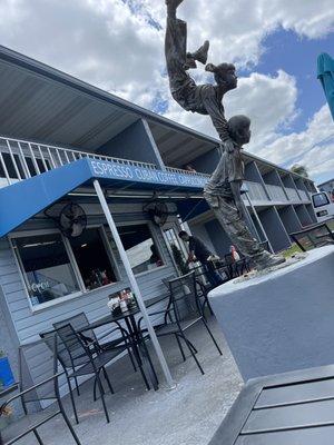 This small cafe is in The Celebration Suites parking lot.