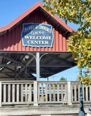 Location of the Cape May Bus station, Welcome Center and Revolution Rail.