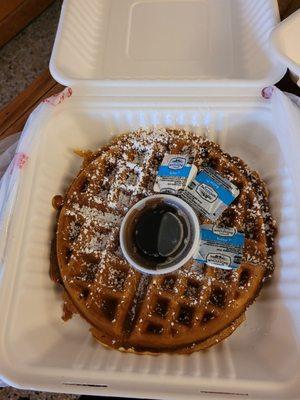 Cranberry walnut multigrain waffle