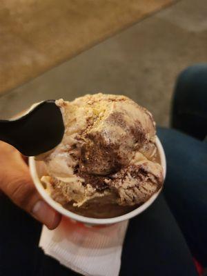 Coffee and snicker doodle ice cream