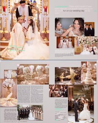 Featured in Grace Ormonde Wedding Style Magazine Congrats Nadia & Peter, stunning wedding at Beverly Wilshire Beverly Hills, CA