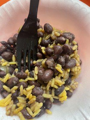 Rice and black beans