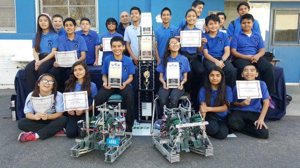 Irving STEAM Magnet Engineers
 
 Regional Vex Robotics Title