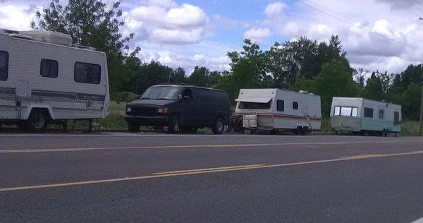 While RV camping on street is prohibited, they generally refuse to address complaints and it is the job of this bureau to address these.