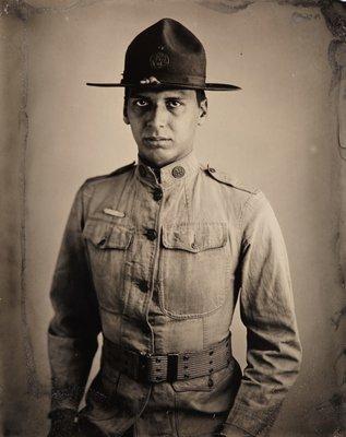 Tintype 1- based off of early 1900s military portraits