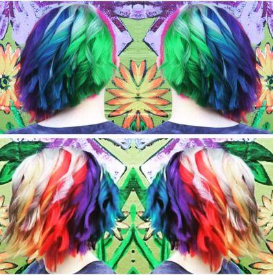 Rainbowhair don't care!  By Angela Robinson text 859-229-7076 to set up an appt check out #hairbyjella on IG