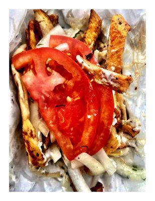 Grilled Chicken Breast Pita @ Baby BBQ Fire . 6715 W 26th St, Berwyn, IL  Cool!