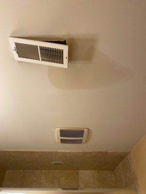 Basement ceiling water leakage