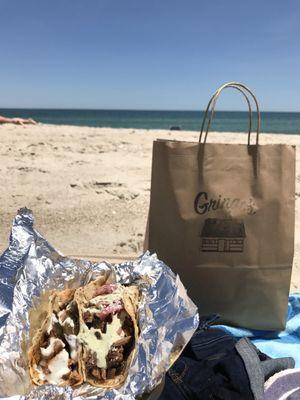 Got tacos and guac to go.... perfect beach snack/lunch