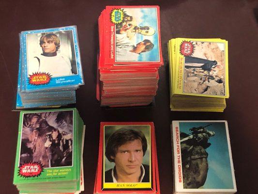 Vintage Star Wars cards. These were the extras I had left after I took out what I wanted