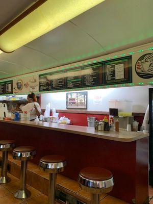 An old fashioned diner