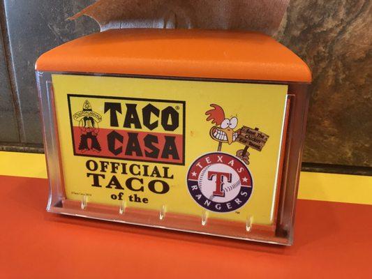 Official taco of the Rangers.