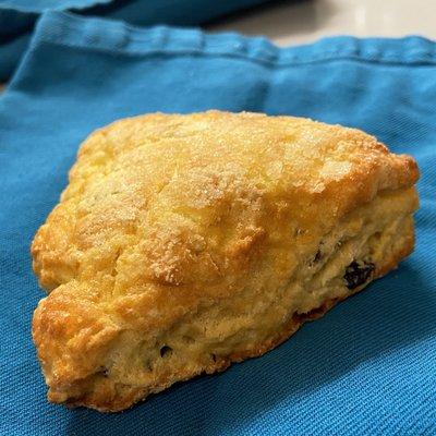 The orange cranberry scone.
 
 Full transparency: I took the photo when I was at home.