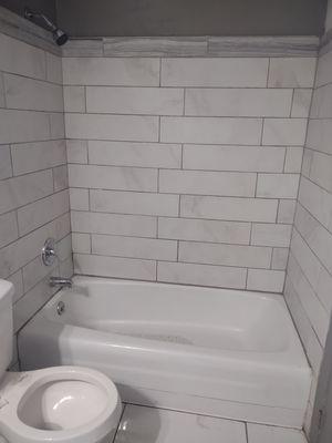 Bath tub installation and clean up