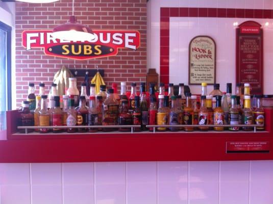 Wow! Lots of hot sauces!!!