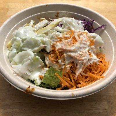 Bibimbap: Spicy Pork with Yogurt-Wasabi Sauce