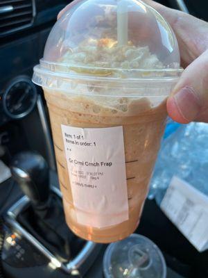 Caramel ribbon crunch Frappuccino!!