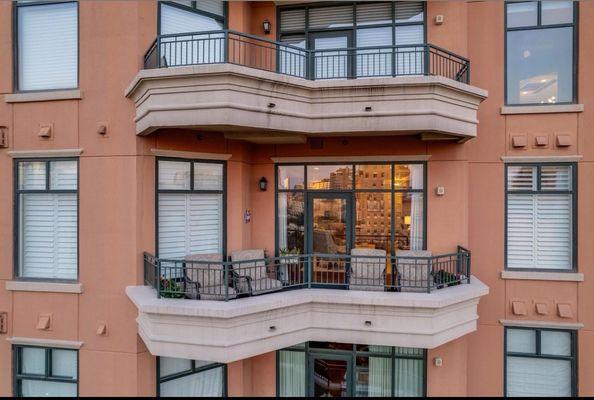 Aerial View of Plaza Balcony / Patio.