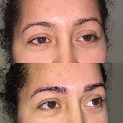 Microblading before and after