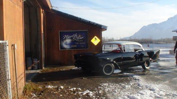 Custom paint job on 1957 Chevy