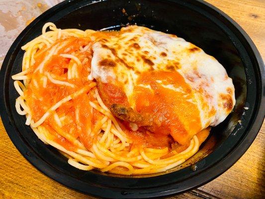 Chicken Parmigiana w/ Pasta