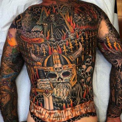 Back piece by James Delzel.