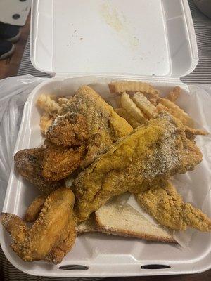 Mullet, Wings, and Fries