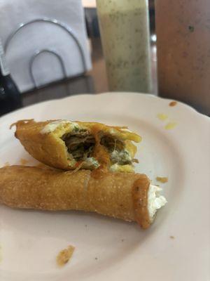 Beef Empanada,cheese stick thing that had to happen- the beef is so juicy and my favorite-