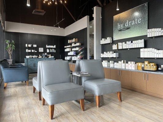 Waiting Area of Hydrate Salon