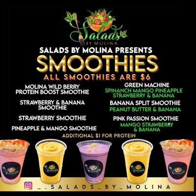 Smoothie Menu