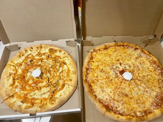 Small Buffalo Chicken Pizza  Large extra cheese