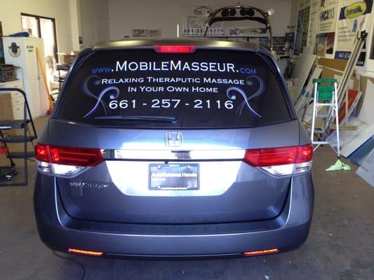 Business Owners...Window Vehicle Wraps are an awesome and professional way to get your business seen! (661)775-2636